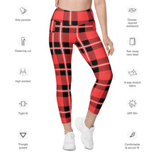 Charger l'image dans la galerie, Acid Plaid Leggings with pockets