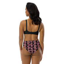 이미지를 갤러리 뷰어에 로드 , Acid Cherry- High Waisted Bikini (BLACK)