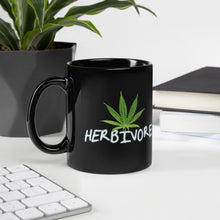 Charger l'image dans la galerie, HERBiVORE-Black Glossy Mug