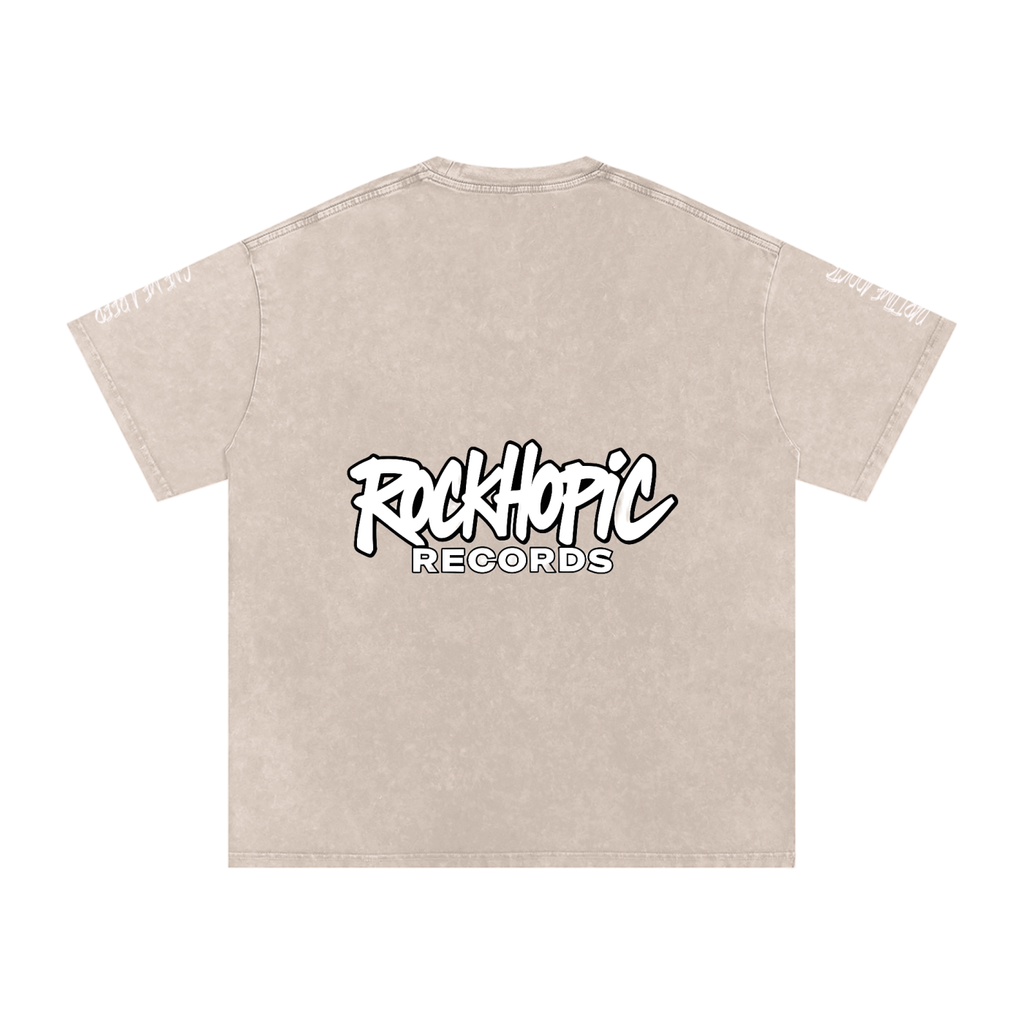 Give Me A Beer - Snow Washed T Shirt White LTR Sleeve