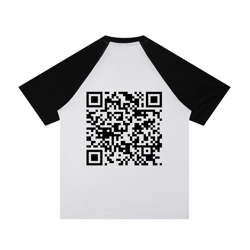 Contrast Raglan Sleeve Mesh T-Shirt