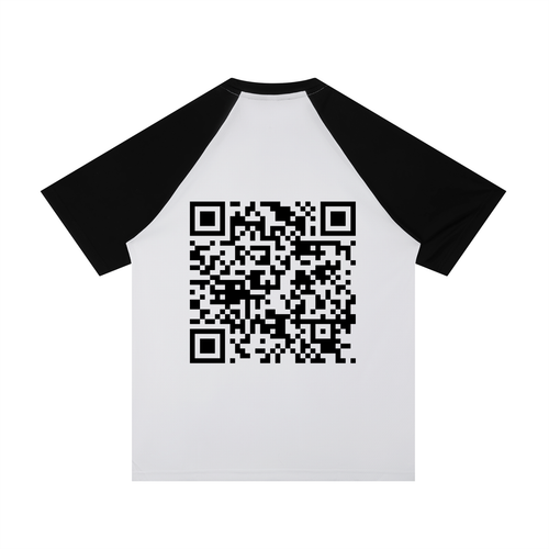 Contrast Raglan Sleeve Mesh T-Shirt