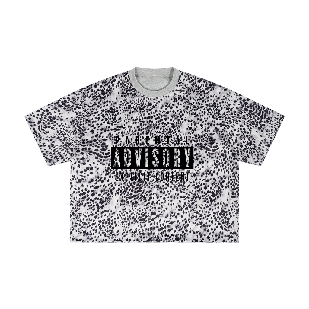 Unisex Leopard Print Boxy T-Shirt
