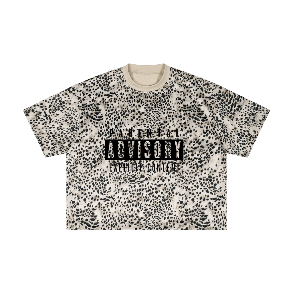 Unisex Leopard Print Boxy T-Shirt
