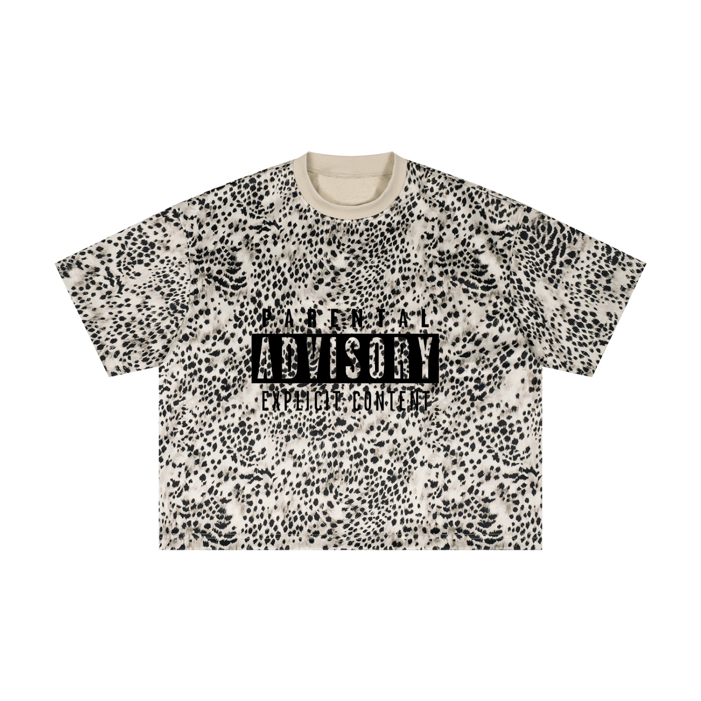 Unisex Leopard Print Boxy T-Shirt