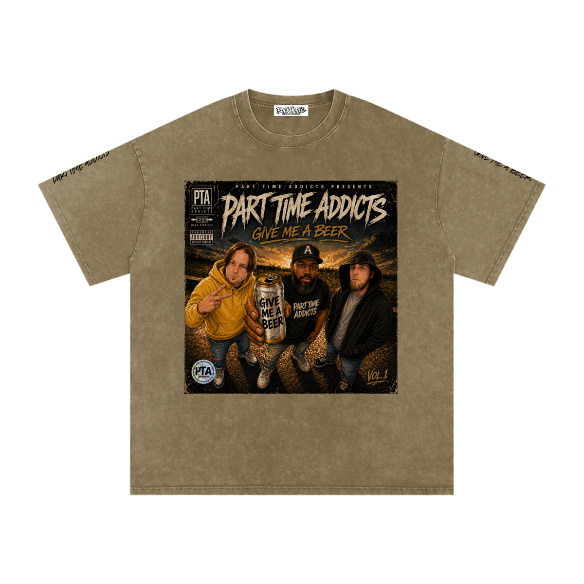Give Me A Beer - Snow Washed T Shirt