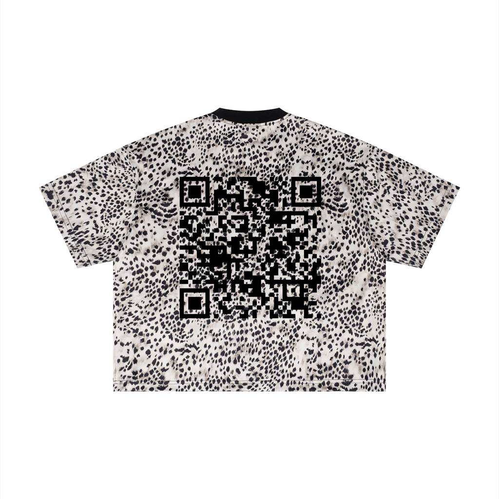 Unisex Leopard Print Boxy T-Shirt