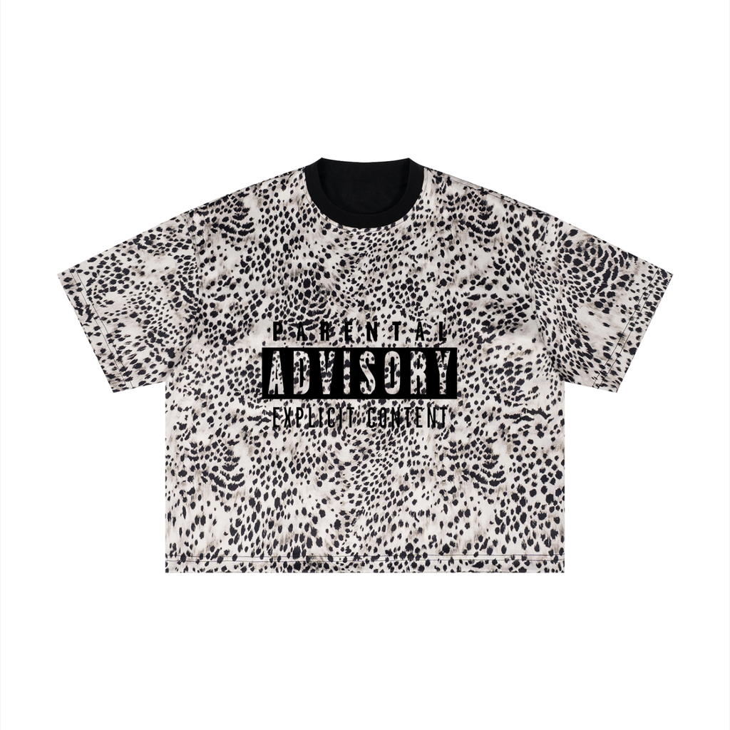 Unisex Leopard Print Boxy T-Shirt
