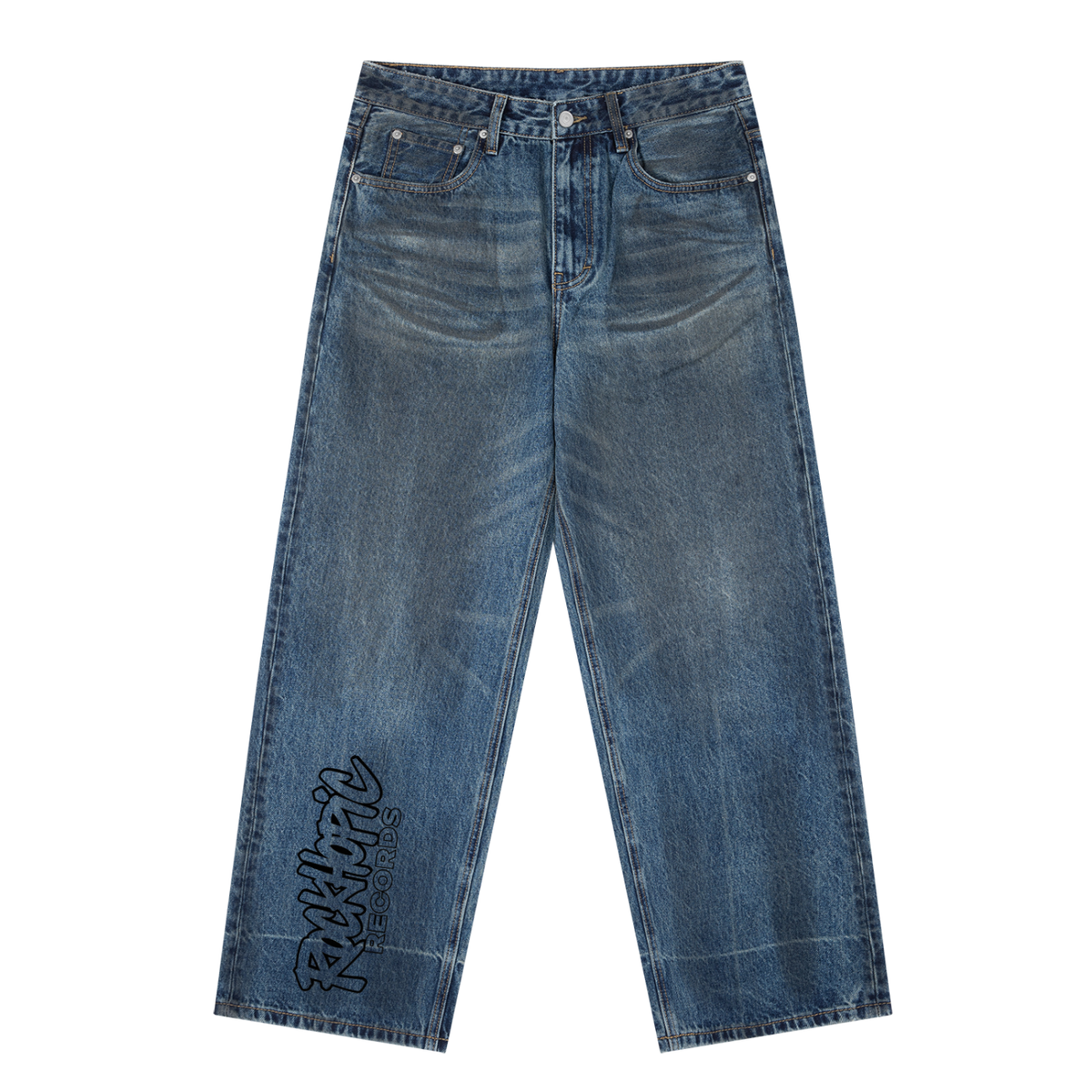 Rockhopic Vintage Wash Baggy Denim Jeans