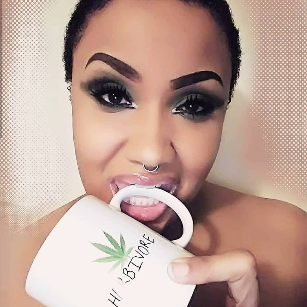 HERBiVORE- Premium Black Glossy Mug