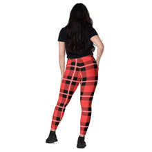 Load image into Gallery viewer, Acid Plaid Leggings with pockets
