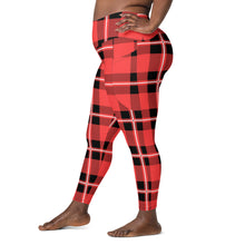 Load image into Gallery viewer, Acid Plaid Leggings with pockets
