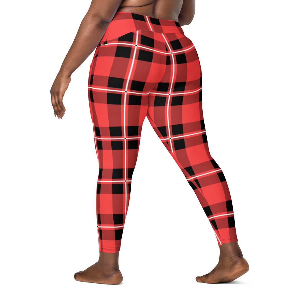 Acid Plaid Leggings with pockets
