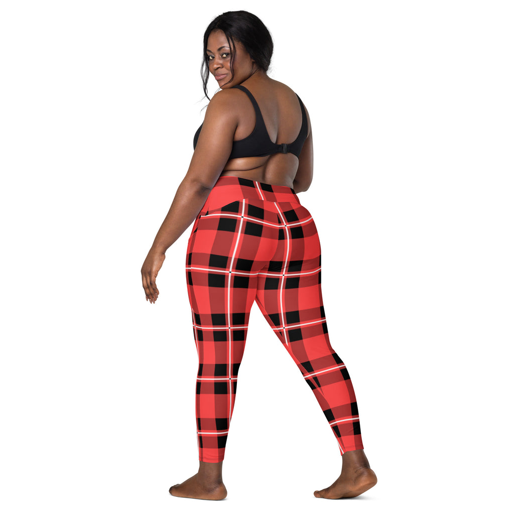 Acid Plaid Leggings with pockets