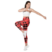 Load image into Gallery viewer, Acid Plaid Leggings with pockets
