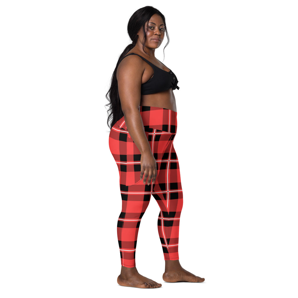 Acid Plaid Leggings with pockets