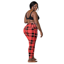 Load image into Gallery viewer, Acid Plaid Leggings with pockets
