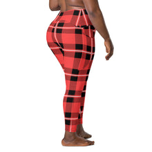 Load image into Gallery viewer, Acid Plaid Leggings with pockets
