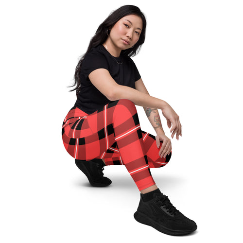 Acid Plaid Leggings with pockets