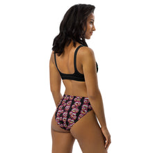 Load image into Gallery viewer, Acid Cherry- High Waisted Bikini (BLACK)
