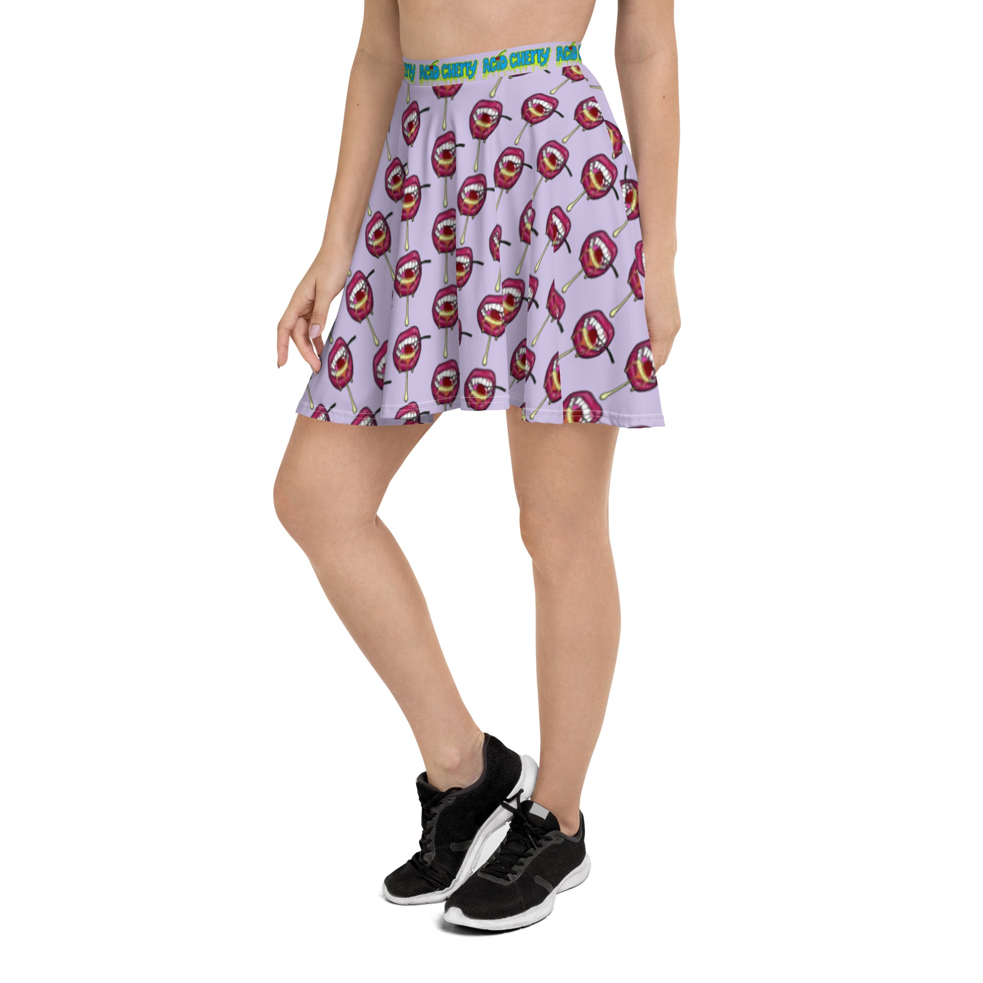 Acid Cherry-Skater Skirt