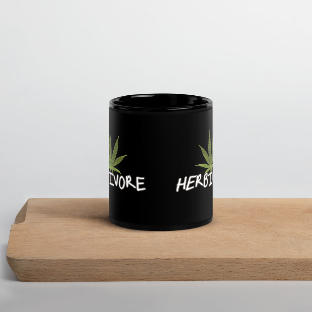 HERBiVORE-Black Glossy Mug