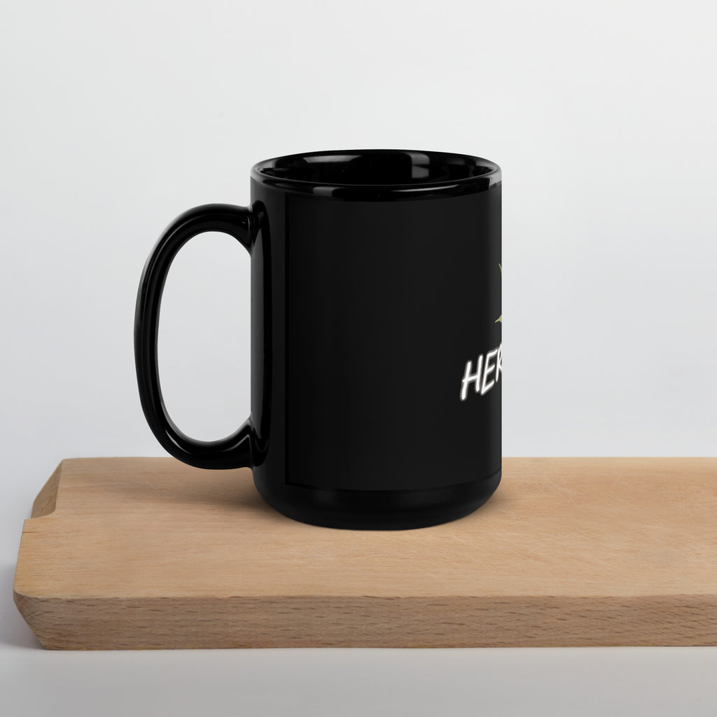 HERBiVORE-Black Glossy Mug