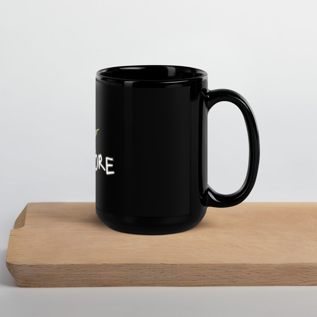 HERBiVORE-Black Glossy Mug
