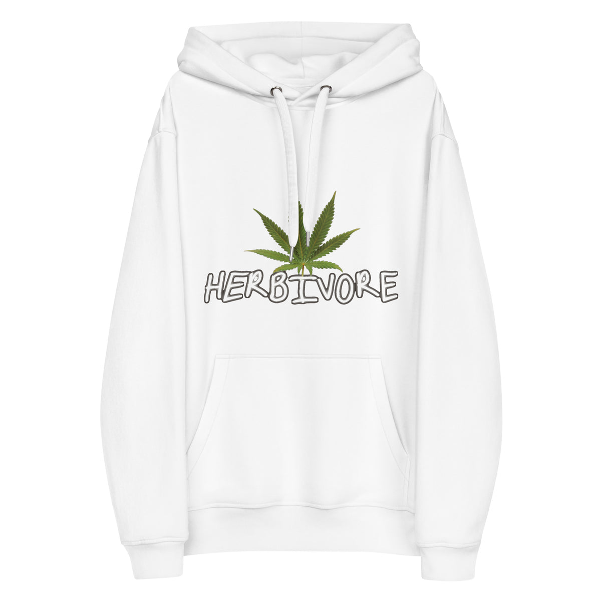 HERBiVORE- White -Premium Eco hoodie
