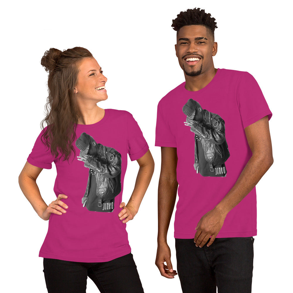 JENKO- ICON LEATHER Premium TSHIRT w/ QR Scan Link