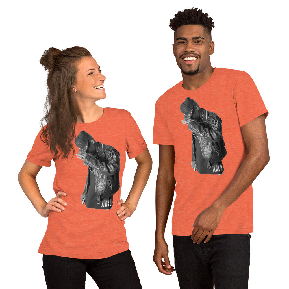 JENKO- ICON LEATHER Premium TSHIRT w/ QR Scan Link