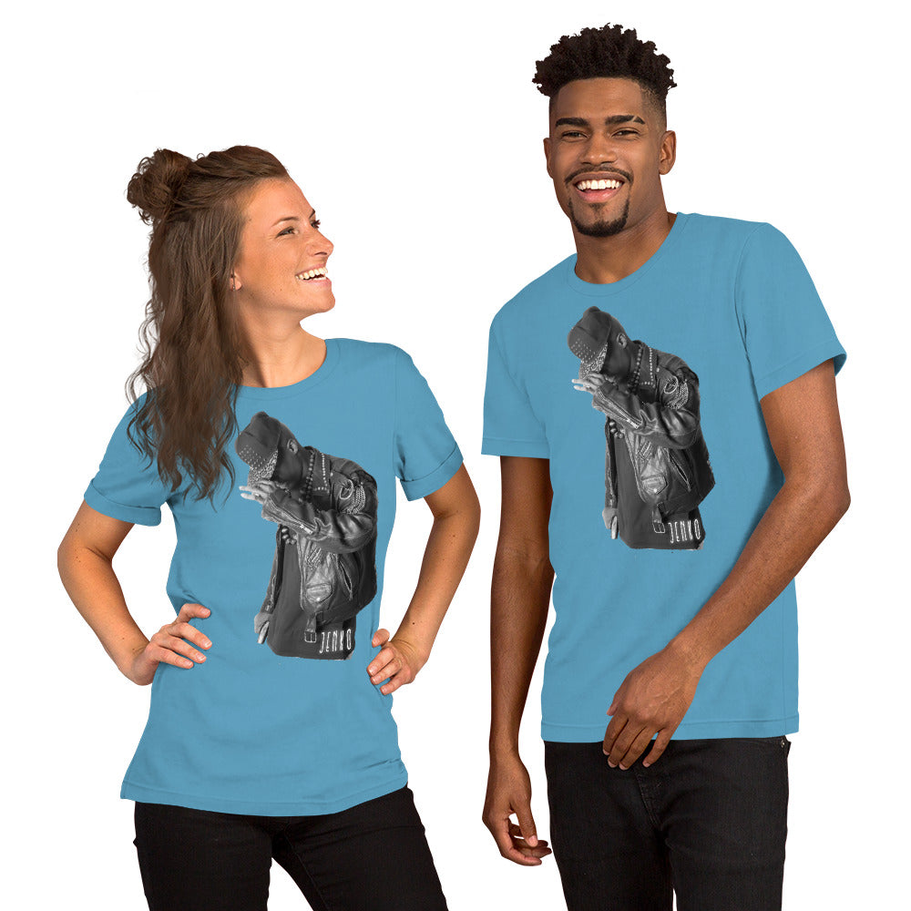 JENKO- ICON LEATHER Premium TSHIRT w/ QR Scan Link