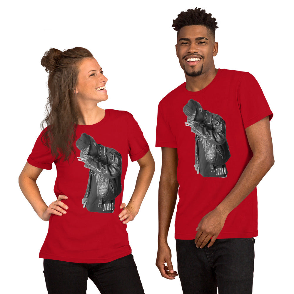 JENKO- ICON LEATHER Premium TSHIRT w/ QR Scan Link