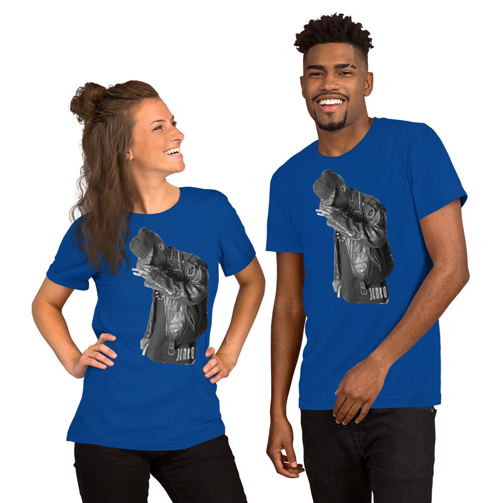 JENKO- ICON LEATHER Premium TSHIRT w/ QR Scan Link