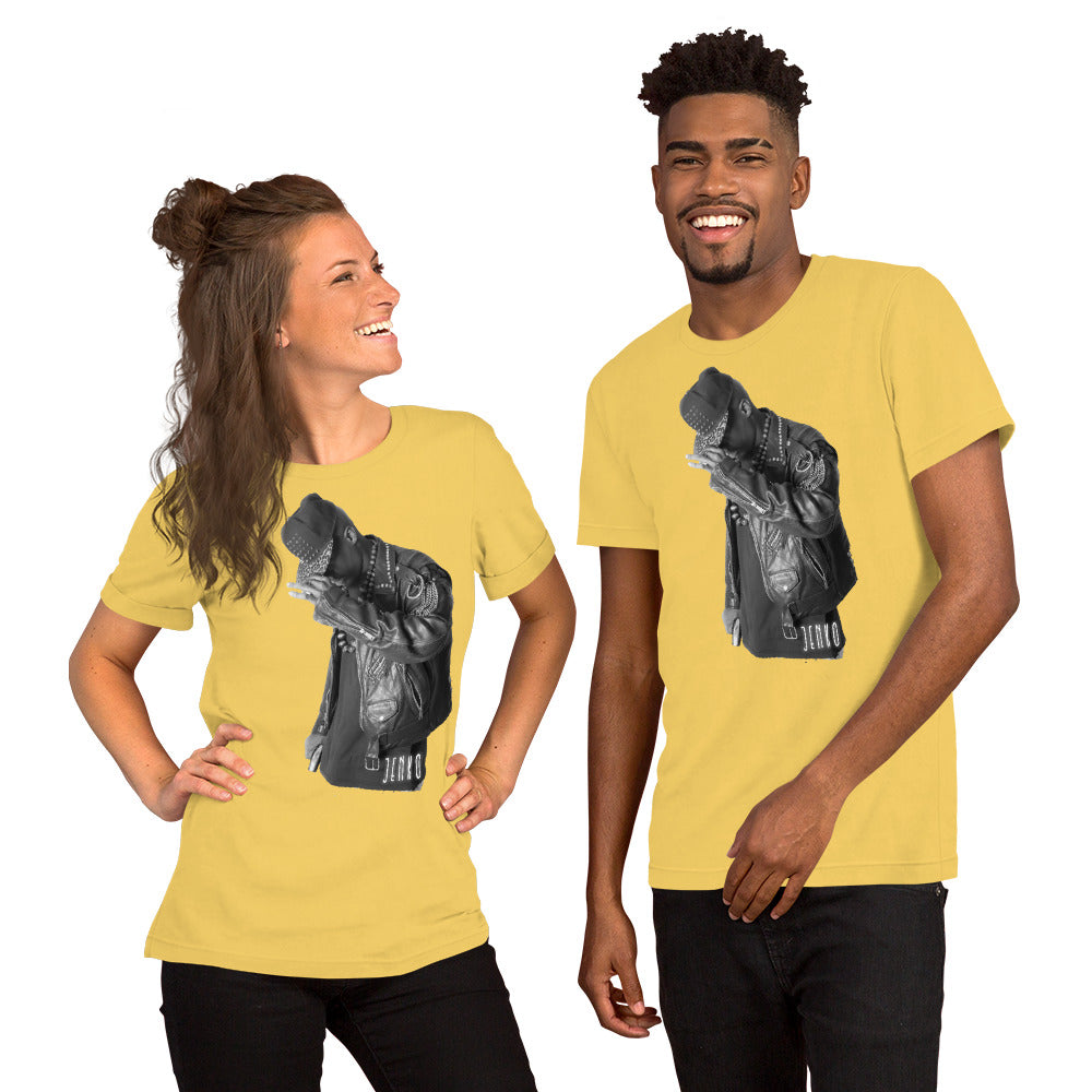 JENKO- ICON LEATHER Premium TSHIRT w/ QR Scan Link